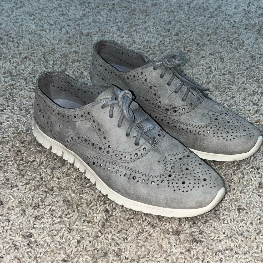 Cole Haan Gray Wingtip Sneakers